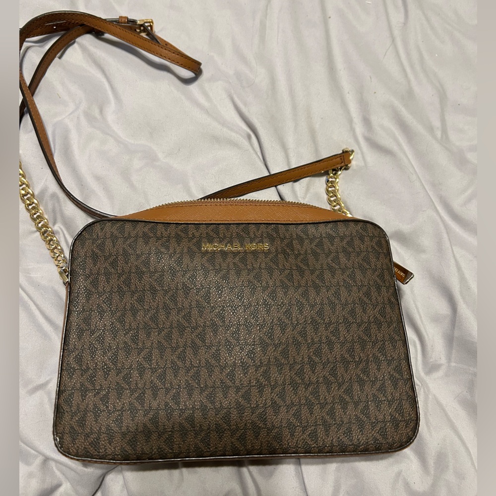 Michael Kors Crossbody Bag with Gold Chain